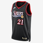 Philadelphia 76ers 2025/26 Hardwood Classics Men's Nike Dri-FIT NBA Swingman Jersey - Black