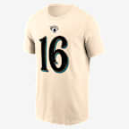 Trevor Lawrence Jacksonville Jaguars Rivalries Collection Men's Nike NFL T-Shirt - Natural