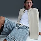 Short de basket en denim Nike 25 cm pour homme