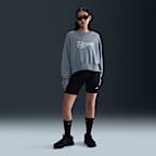 ナイキ スポーツウェア フェニックス フリース ウィメンズ オーバーオーバーサイズド クルーネック フレンチ テリー スウェットシャツ