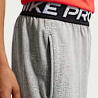Nike Pro Big Kids' (Boys') Dri-FIT Fleece Pants