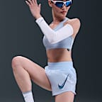 ナイキ ワン ウィメンズ Dri-FIT ミッドライズ ランニングショートパンツ (インナー付き)