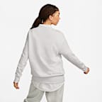 Sudadera oversized de cuello redondo de tejido Fleece para mujer Nike Sportswear Phoenix