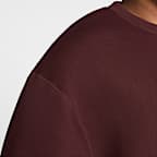 Sudadera de cuello redondo de tejido Fleece para hombre Nike Tech