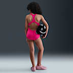 Traje de baño de una pieza con espalda deportiva para niña talla grande Nike Swim Effortless Essential
