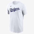 Playera Nike de la MLB para hombre Shohei Ohtani Los Angeles Dodgers Fuse - Blanco