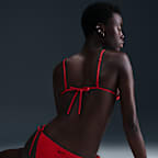 Nike Swim Women's Terry Texture Tie String Bikini Bottom