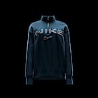 Nike Sportswear Phoenix Oversize-Oberteil mit Logo und Viertelreißverschluss (Damen)