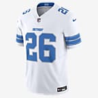 Jahmyr Gibbs Detroit Lions Men's Nike Dri-FIT NFL Limited Football Jersey - White