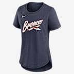 Denver Broncos Primetime Women's Nike NFL T-Shirt - Navy