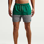 Nike Swim volleyshorts met binnenbroekje voor heren (13 cm)