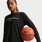 Dámské basketbalové rozcvičovací tričko Nike Dri-FIT s dlouhým rukávem