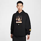 코비 남성 드라이 핏 플리스 풀오버 농구 후디