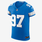 Aidan Hutchinson Detroit Lions Men's Nike Dri-FIT NFL Elite Football Jersey - Blue