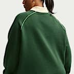 Nike Sportswear Phoenix Fleece Women's Oversized Graphic Polo Top (Plus Size)