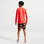 Playera de manga larga Dri-FIT UV para niño talla grande Nike Swim Hydroguard Essential