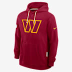 Washington Commanders Initial Home Sideline Men's Nike Dri-FIT NFL Pullover Hoodie - Red