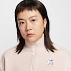 Nike Sportswear Women's Oversized Quarter-Zip Cropped Sweatshirt
