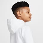 Sudadera con gorro sin cierre de vóleibol para niños talla grande Nike