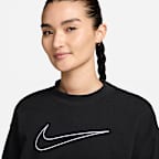 Nike Dri-FIT Get Fit Women's Graphic Crewneck Sweatshirt
