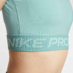 Nike Pro 女款 Dri-FIT 短袖短版圖樣上衣