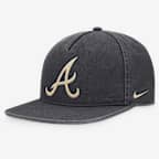 Gorra Nike de la MLB ajustable para hombre Atlanta Braves Pro