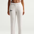 Pants de fútbol Nike de tiro medio para mujer USMNT Club Fleece