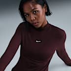 Nike Sportswear Chill Knit schmal geschnittenes Longsleeve-T-Shirt mit Mock-Neck (Damen)