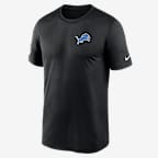 Detroit Lions Legend Small Logo Men's Nike Dri-FIT NFL T-Shirt - Black