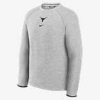 Texas Tech Fleece Men's Nike College Pullover Crew - Grey