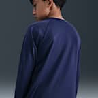 Playera de manga larga Dri-FIT UV para niño talla grande Nike Swim Hydroguard Essential