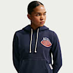 Sudadera con gorro sin cierre Nike Dri-FIT de la NFL para mujer Chicago Bears Rivalries Collection Sideline - Azul marino