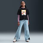 Playera para niña talla grande Nike Sportswear