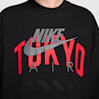 Sudadera de cuello redondo de tejido Fleece para hombre Nike Air "Tokyo"