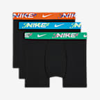 Ropa interior hasta la pretina "Just Do It" para niños talla grande (paquete de 3) Nike Dri-FIT