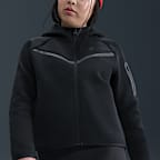 Sudadera con gorro de cierre completo para niña (talla extendida) Nike Sportswear Tech Fleece