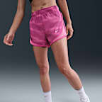 Shorts de correr Dri-FIT de tiro medio con forro de ropa interior para mujer Nike Tempo