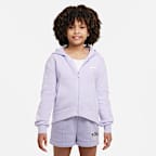 Nike Sportswear Club Fleece Older Kids' (Girls') Full-Zip Hoodie