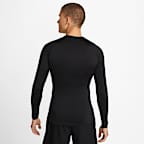 Nike Pro Men's Tight-Fit Long-Sleeve Top