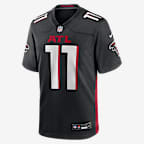 Jalon Walker Atlanta Falcons 2025 NFL Draft First Round Pick Men's Nike NFL Game Jersey - Black