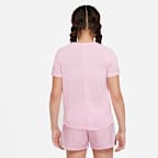 Nike One Older Kids' (Girls') Dri-FIT Short-Sleeve Training Top