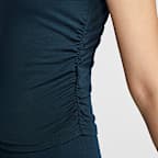 ナイキ スポーツウェア チル ニット ウィメンズ ショートスリーブ スクエアネック トップ