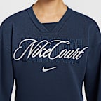 나이키코트 컬렉션 여성 크루넥 테니스 탑