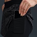 Nike Swift Women's Dri-FIT Mid-Rise 2-in-1 Printed Running Shorts