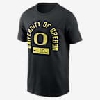 Playera universitaria Nike para hombre Oregon Primetime Seasonal - Negro