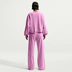 Sudadera de cuello redondo de French Terry oversized para mujer Nike Sportswear Chill Terry