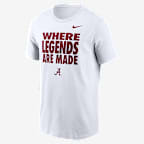 Alabama Sideline Slogan Men's Nike Dri-FIT College Long-Sleeve T-Shirt - White
