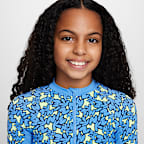 Traje de baño de una pieza de manga larga para niña talla grande Nike Swim