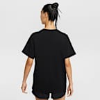 나이키 여성 오버사이즈 반팔 그래픽 티셔츠