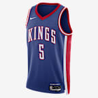Jersey Nike Dri-FIT de la NBA Swingman para hombre De'Aaron Fox Sacramento Kings 2024/25 City Edition - Azul enérgico